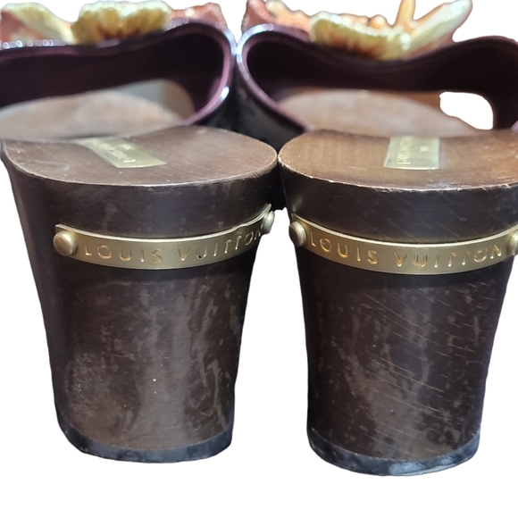 Louis Vuitton Flower sandals  Block Heels 👡 EU 34.5 - Picture 4 of 16
